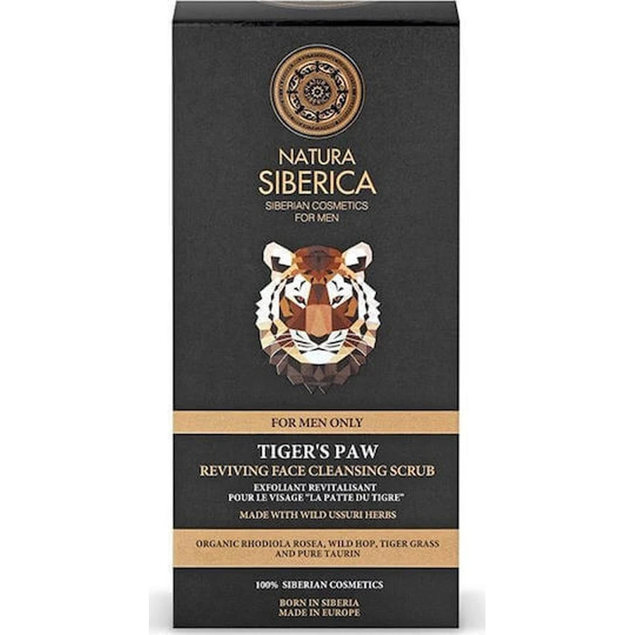 Natura Siberica Men Tigers Paw Отшелушивающий и очищающий скраб для лица 150 мл: цены и характеристики