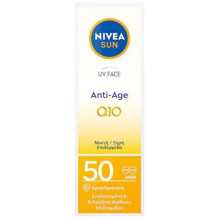Nivea Anti Age Q10 Крем для обличчя проти сонця SPF50 50 мл: ціни та характеристики