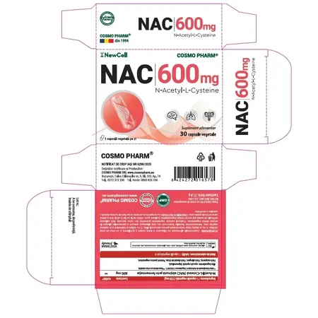 Космофарм NAC 600 мг х 30 капсул: ціни та характеристики