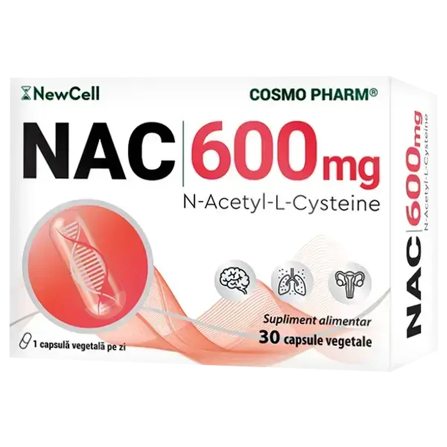 Космофарм NAC 600 мг х 30 капсул: ціни та характеристики