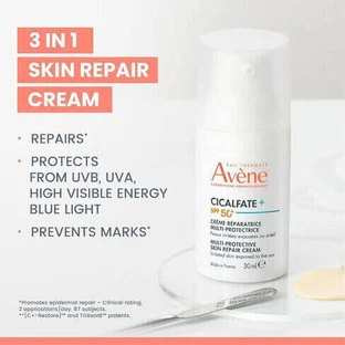 Eau Thermale Avène Cicalfate+ 24h Увлажняющий и восстанавливающий дневной крем с SPF50 и пантенолом 30 мл