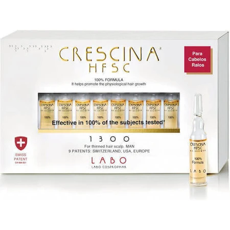 Labo Crescina HFSC 1300 Man Hair ампула від випадіння волосся для чоловіків 20х3,5мл: ціни та характеристики