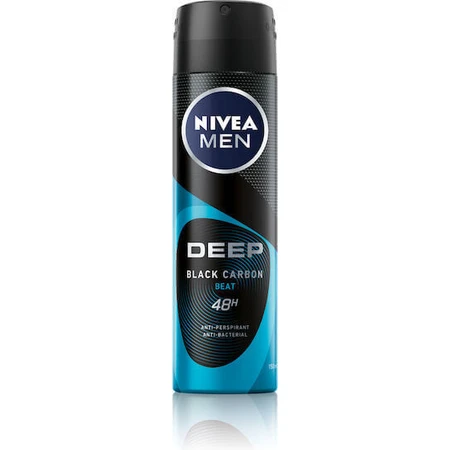 Nivea Men Deep Carbon Beat 48h Антиперспирант-дезодорант 48h Дезодорант-спрей 150 мл: цены и характеристики