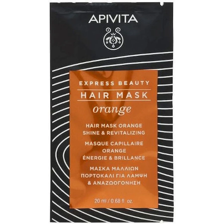 Apivita Express Beauty Апельсиновий блиск маска для волосся 20мл: ціни та характеристики