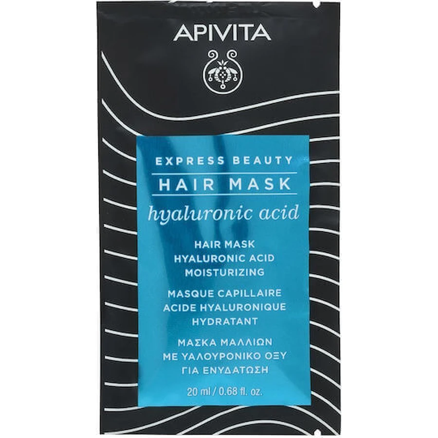Apivita Express Beauty Увлажняющая маска для волос с гиалуроновой кислотой 20 мл: цены и характеристики