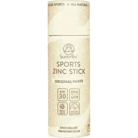 Suntribe Active Sports Активные виды спорта Цинк белый минеральный водостойкий солнцезащитный стик для лица SPF30 30г: цены и характеристики