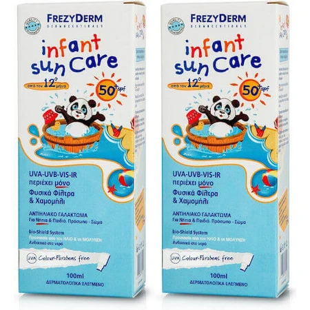 Frezyderm Infant Sun Care Дитячий сонцезахисний водостійкий крем-емульсія SPF50 200 мл: ціни та характеристики