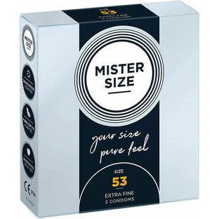 Mister Size Extra Fine Size 53mm Prezervative 3pcs