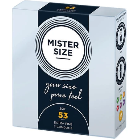 Mister Size Extra Fine Size 53mm Prezervative 3pcs: цены и характеристики