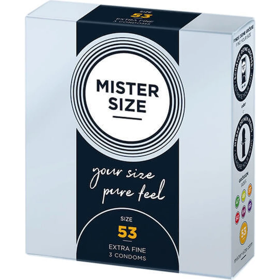 Mister Size Extra Fine Size 53mm Prezervative 3pcs: цены и характеристики