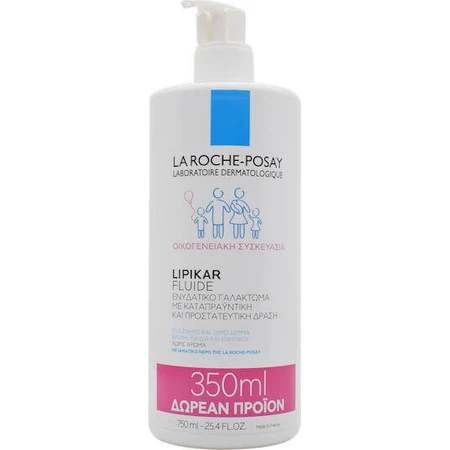 La Roche Posay Lipikar Fluide Moisturising відновлюючий зволожуючий крем для сухої та чутливої шкіри 750мл: ціни та характеристики