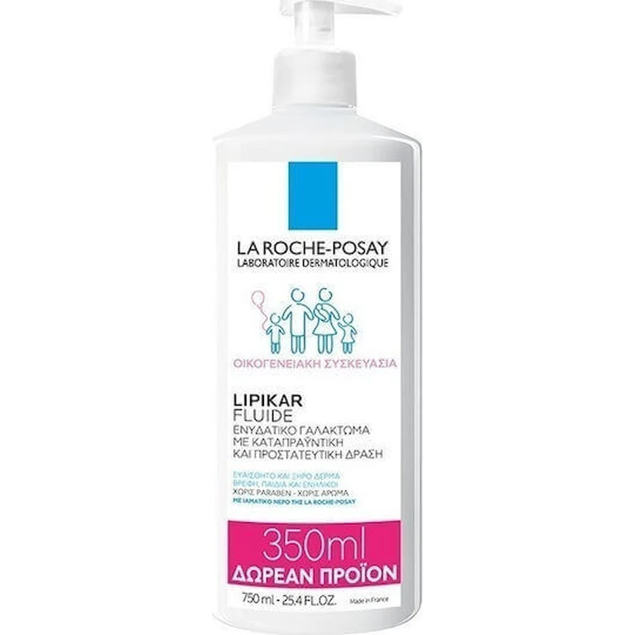 La Roche Posay Lipikar Fluide Moisturising відновлюючий зволожуючий крем для сухої та чутливої шкіри 750мл: ціни та характеристики