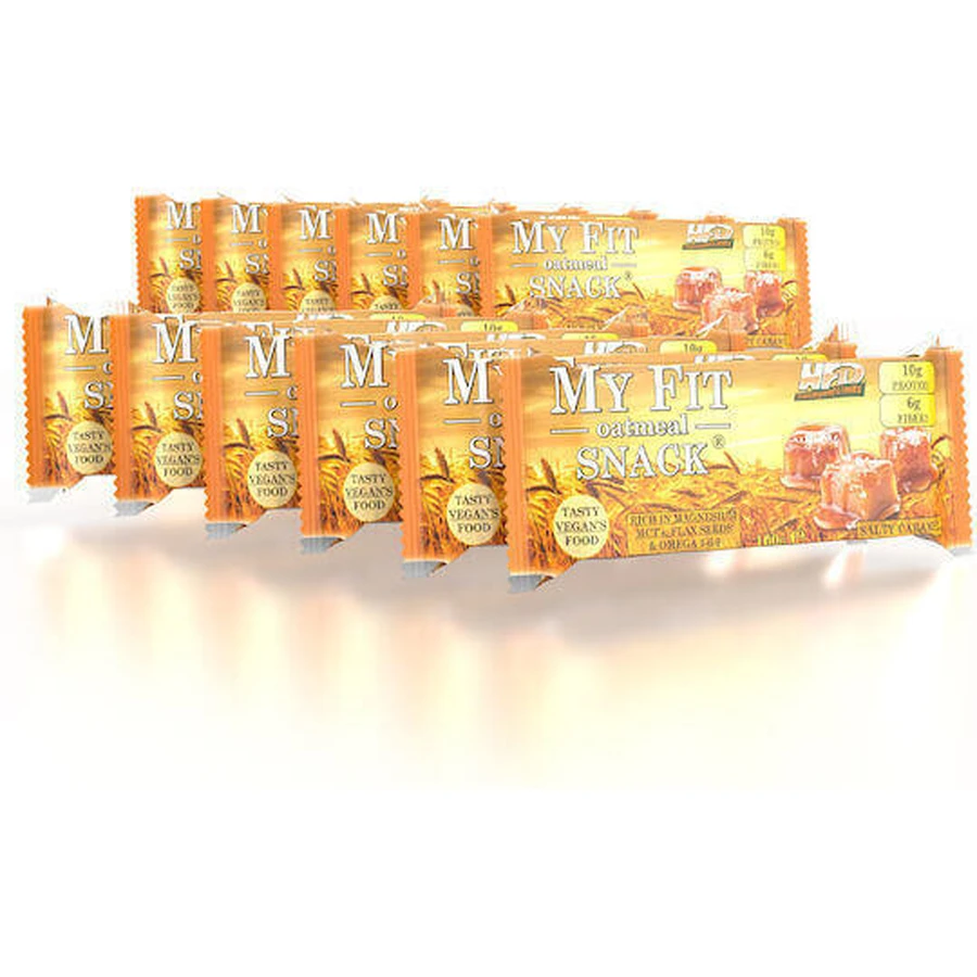 Протеїнові батончики Fit & Shape My Fit Snack зі смаком солоної карамелі 12х100гр: ціни та характеристики