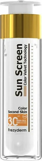 Frezyderm Sun Screen Color Velvet Водостійкий сонцезахисний крем для обличчя SPF30 з пігментом 50 мл