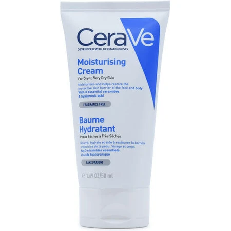 CeraVe Увлажняющий крем Увлажняющий крем для тела с гиалуроновой кислотой для сухой/очень сухой и чувствительной кожи 50 мл: цены и характеристики