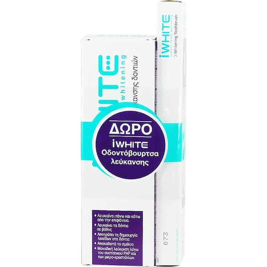 iWhite Supreme Whitening Відбілююча зубна паста та прозора зубна щітка 75 мл: ціни та характеристики