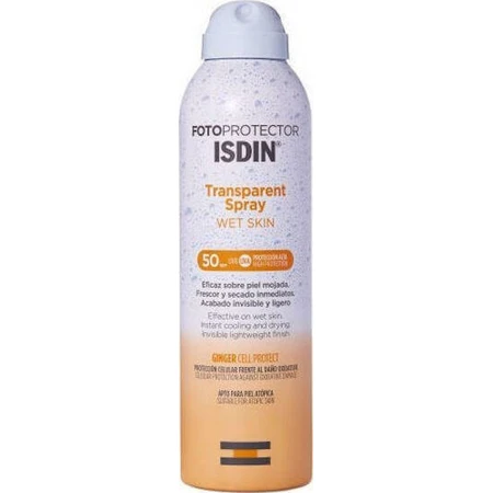Isdin Photoprotector Transparent Wet Skin Mist Водостойкий солнцезащитный крем для тела SPF50 250 мл: цены и характеристики