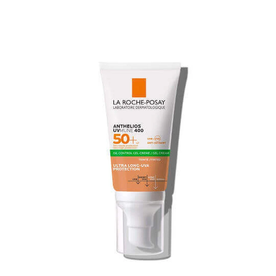La Roche Posay Anthelios XL Dry Touch Анти-блиск водостійкий гель для обличчя з пігментом SPF50 50 мл: ціни та характеристики