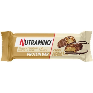 Протеїновий батончик Nutramino Батончик з протеїном 20г та хрустким смаком ванілі та карамелі 55г
