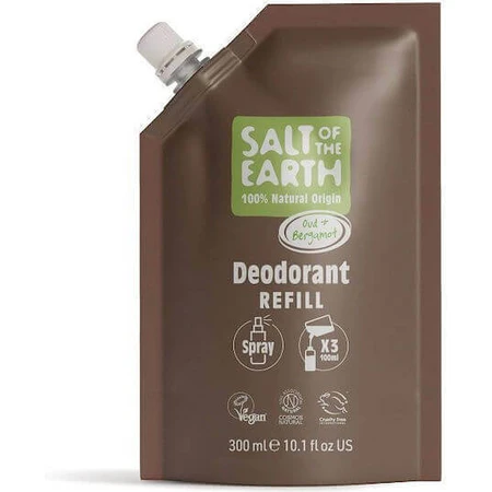 Натуральний дезодорант Salt of the Earth Oud & Bergamot Поповнення 300мл: ціни та характеристики