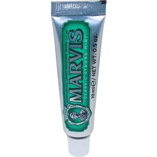 Marvis Classic Strong Mint Зубная паста против гингивита, зубного налета и кариеса 10 мл