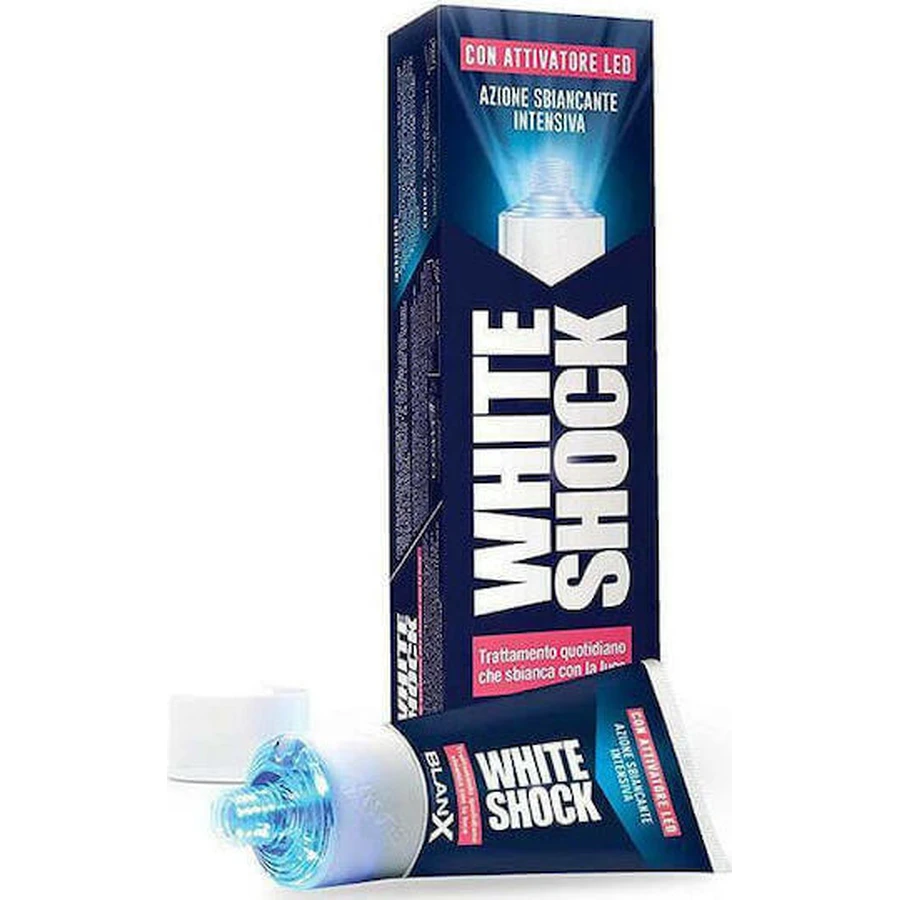 Blanx White Shock Protect зі світлодіодним відбілюванням зубна паста 50 мл: ціни та характеристики