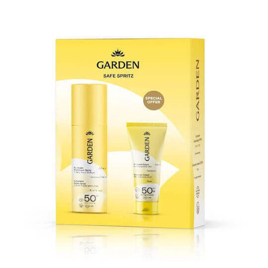 Garden Safe Spritz Солнцезащитный спрей для лица и тела SPF50 2х125 мл: цены и характеристики
