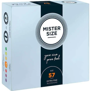 Mister Size Prezervatives Extra Fine Size 57mm Large and Thin 36pcs