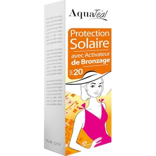 AquaTeal Сонцезахисний лосьйон і бронзатор-активатор для обличчя та тіла SPF 20 100 мл