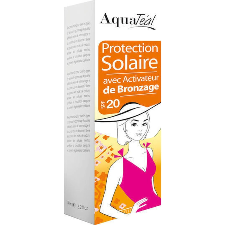 AquaTeal Солнцезащитный лосьон и бронзатор-активатор для лица и тела SPF 20 100 мл: цены и характеристики