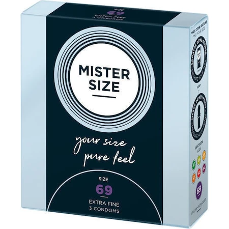 Mister Size Extra Fine Size 69mm Prezervative 3pcs: цены и характеристики