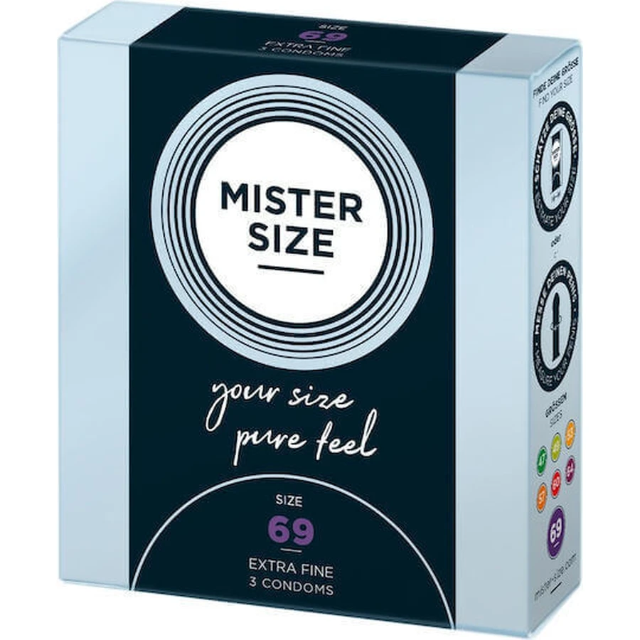 Mister Size Extra Fine Size 69mm Prezervative 3pcs: цены и характеристики