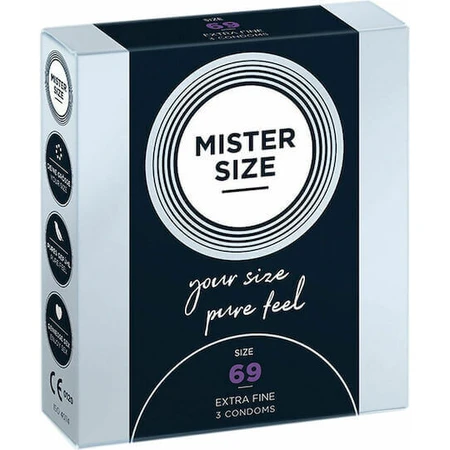 Mister Size Extra Fine Size 69mm Prezervative 3pcs: цены и характеристики
