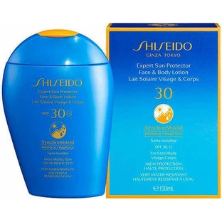 Shiseido Shiseido Expert Sun Protector Водостійкий сонцезахисний лосьйон для обличчя та тіла SPF30 150 мл