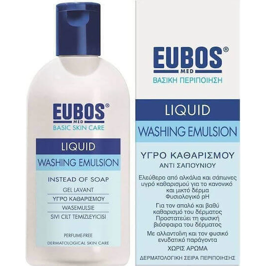 Eubos Blue Жидкая моющая эмульсия для тела 200 мл: цены и характеристики