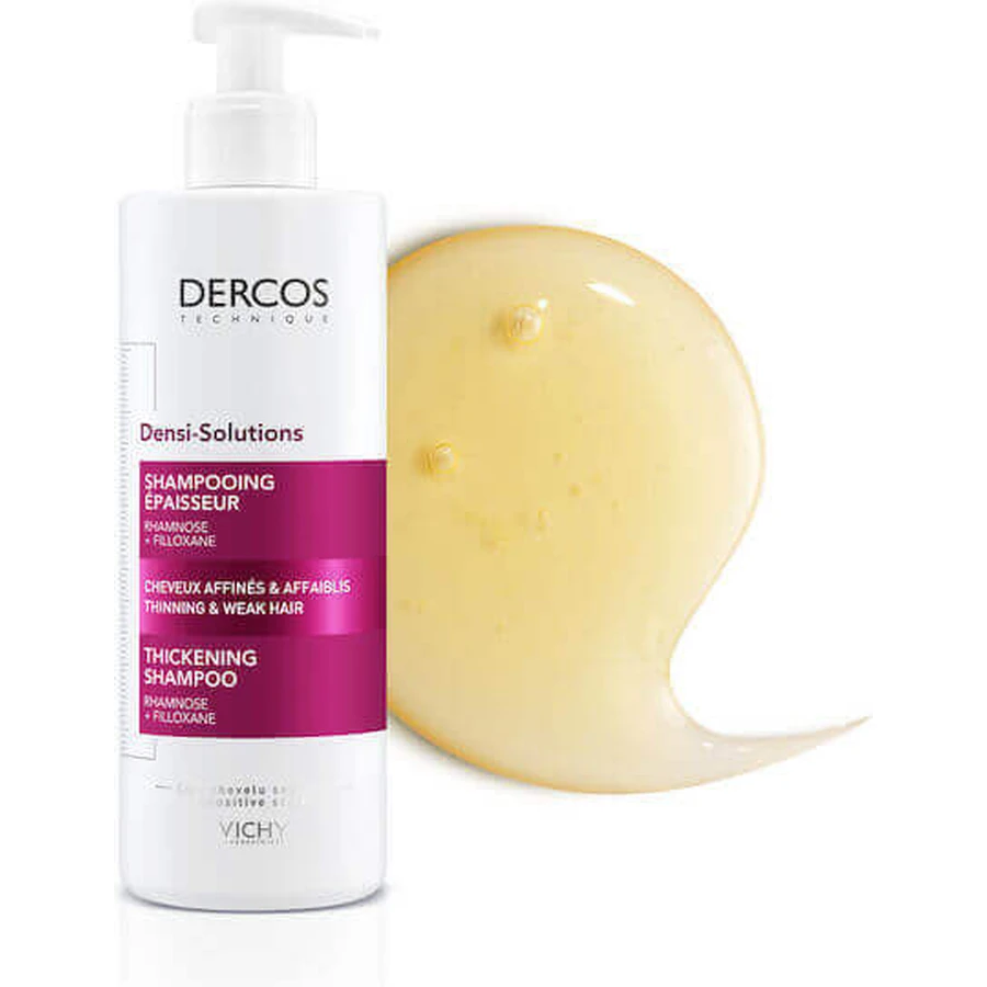 Шампунь від випадіння волосся Vichy Dercos Densi-Solutions для чутливої шкіри голови для всіх типів волосся 400 мл: ціни та характеристики