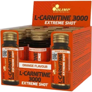 Olimp Sport Nutrition L-Carnitine Extreme Shot з карнітином 3000 мг та апельсиновим смаком 9 x 2 мл