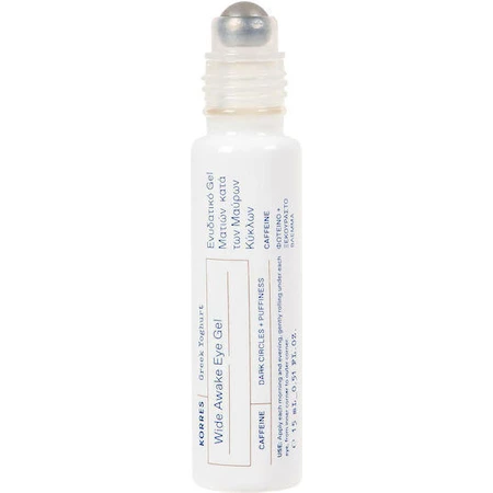 Korres Greek Yoghurt Wide Yoghurt Awake Roll-On Увлажняющий гель для век против темных кругов 15 мл: цены и характеристики