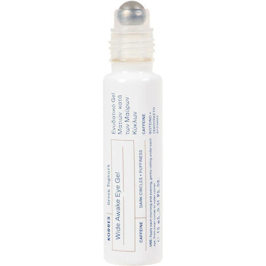 Korres Greek Yoghurt Wide Yoghurt Awake Roll-On Увлажняющий гель для век против темных кругов 15 мл: цены и характеристики