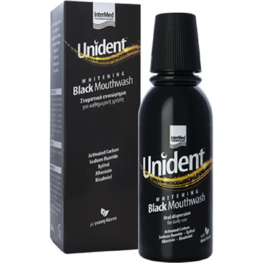 InterMed Unident Unident Whitening Black Полоскание для рта Полоскание для рта Полоскание для рта: цены и характеристики