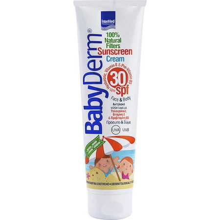 InterMed Babyderm Водостійкий дитячий сонцезахисний крем-емульсія SPF30 300мл: ціни та характеристики