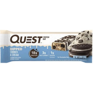 Протеїновий батончик Quest Nutrition Protein Bar Протеїновий батончик з білком 18гр та смаковим кремовим печивом 50гр