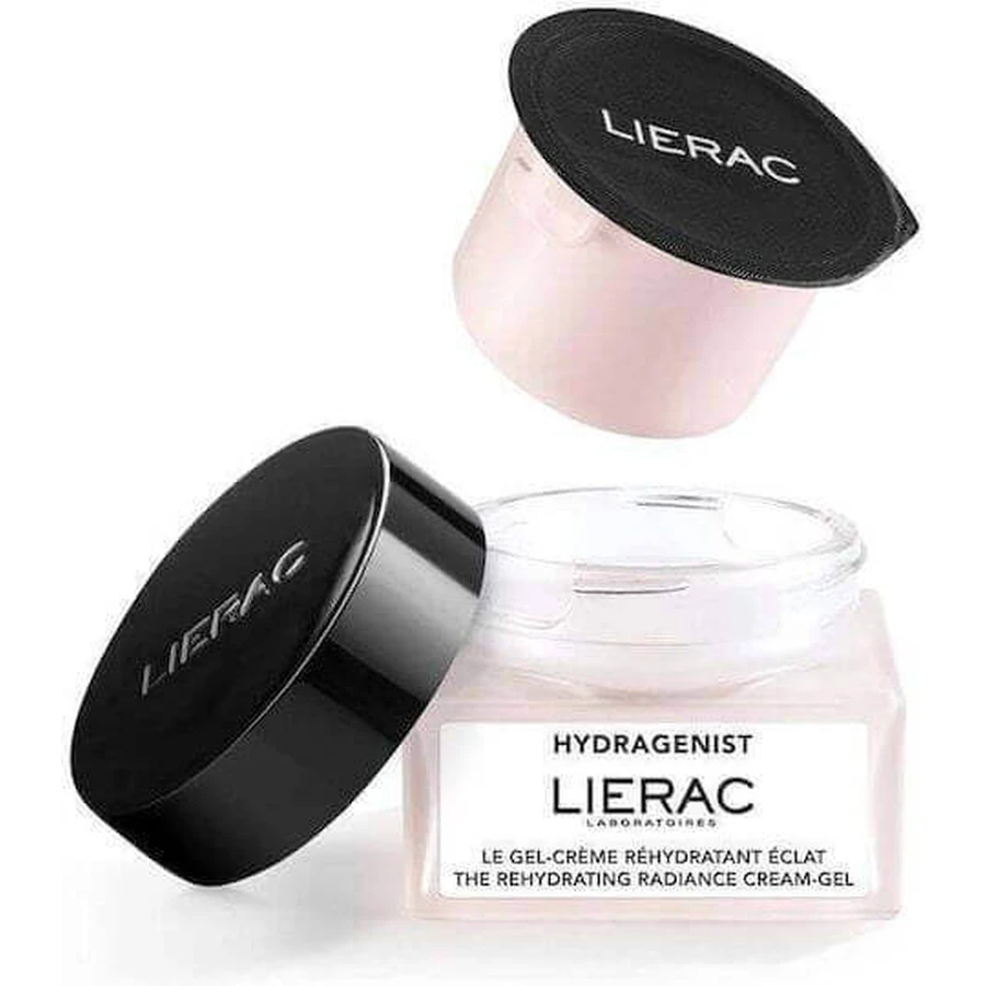 Lierac Hydragenist Зволожуючий гель для обличчя з гіалуроновою кислотою та пробіотиками Rehydrating Radiance Refill 50 мл: ціни та характеристики
