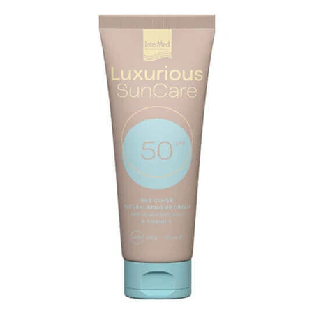 InterMed Luxurious SunCare Солнцезащитный крем для лица SPF50 с натуральным бежевым оттенком 75 мл: цены и характеристики