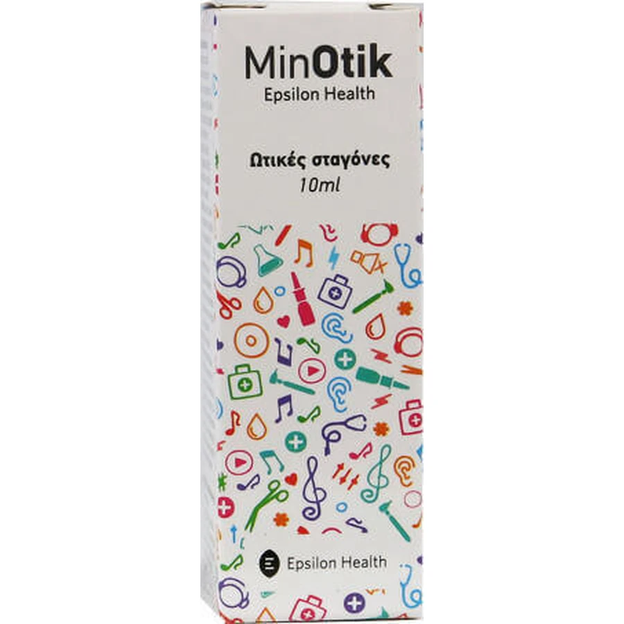 Epsilon Health Minotik Ear Drops Краплі для очищення вух 10мл: ціни та характеристики