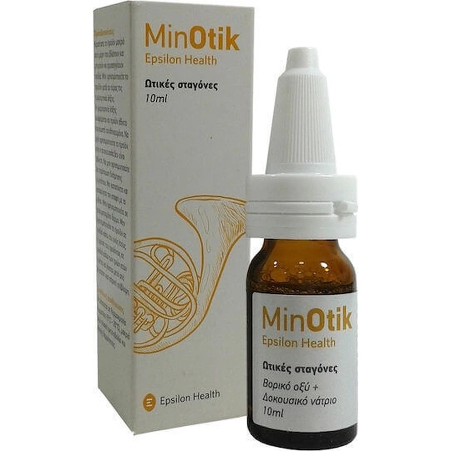 Epsilon Health Minotik Ear Drops Краплі для очищення вух 10мл: ціни та характеристики