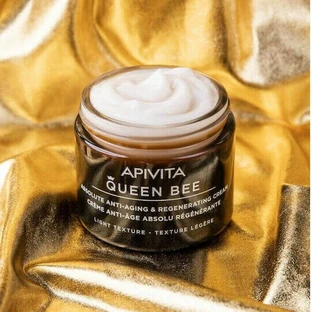 Apivita Queen Bee Absolute Anti Aging & Regenerating Легкий зволожуючий та омолоджуючий денний крем з пантенолом 50 мл