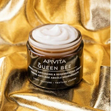 Apivita Queen Bee Absolute Anti Aging & Regenerating Легкий зволожуючий та омолоджуючий денний крем з пантенолом 50 мл: ціни та характеристики