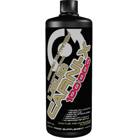Scitec Nutrition Liquid Carni-X з карнітином 100 мг і смаком кактуса та ананаса - Cactus Fig Pineapple 500 мл: ціни та характеристики