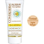 Coverderm Filteray Plus 2 в 1 Водостійкий сонцезахисний крем для обличчя SPF50 зі світло-бежевим пігментом для сухої шкіри 50 мл: ціни та характеристики